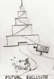 Mutual exclusion cartoon